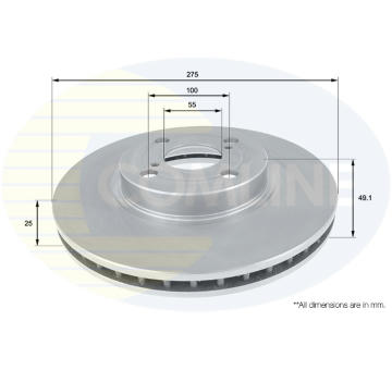 Brzdový kotúč COMLINE ADC01114V
