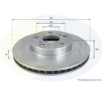 Brzdový kotúč COMLINE ADC01154V