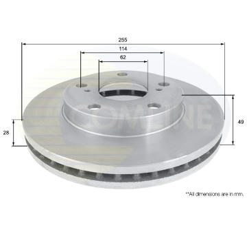 Brzdový kotúč COMLINE ADC0144V
