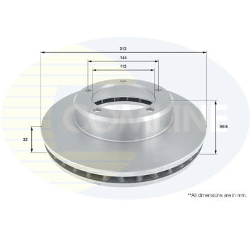 Brzdový kotúč COMLINE ADC0182V