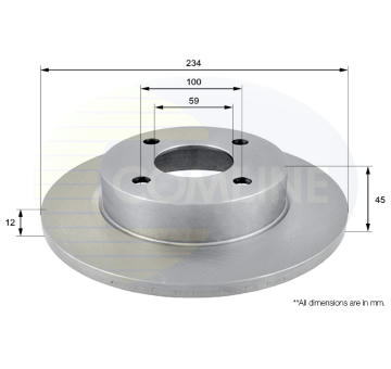 Brzdový kotúč COMLINE ADC0227