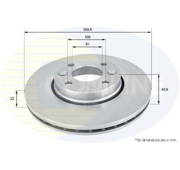 Brzdový kotúč COMLINE ADC0266V