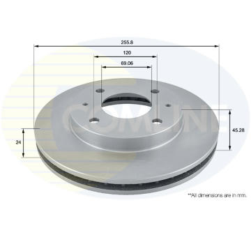 Brzdový kotúč COMLINE ADC0333V