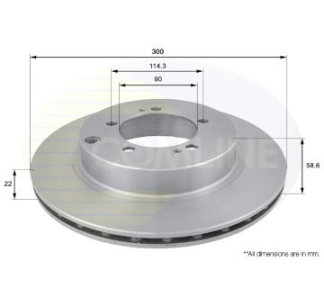 Brzdový kotúč COMLINE ADC0358V