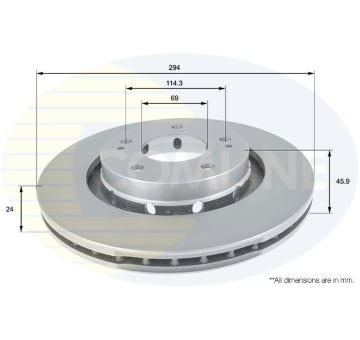 Brzdový kotúč COMLINE ADC0370V