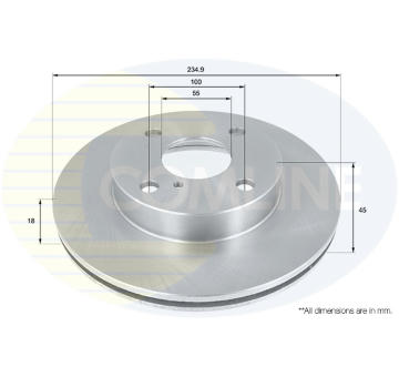 Brzdový kotúč COMLINE ADC0407V