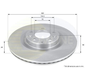 Brzdový kotúč COMLINE ADC0460V