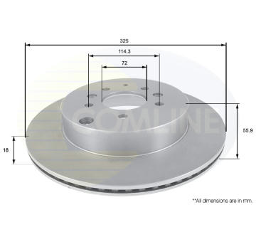 Brzdový kotúč COMLINE ADC0471V