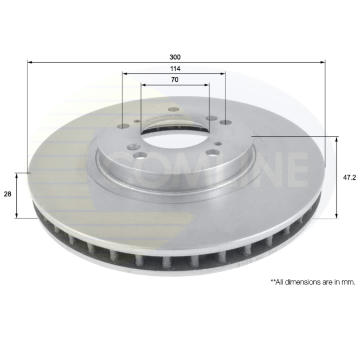 Brzdový kotúč COMLINE ADC0539V