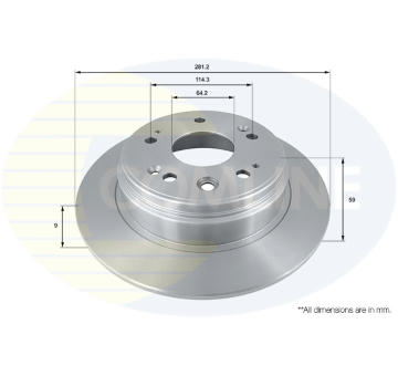Brzdový kotúč COMLINE ADC0562