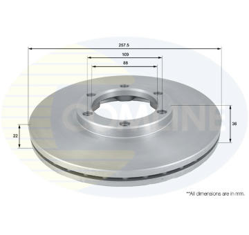 Brzdový kotúč COMLINE ADC0702V