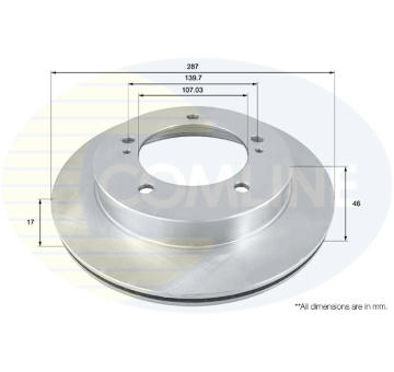 Brzdový kotúč COMLINE ADC0907V
