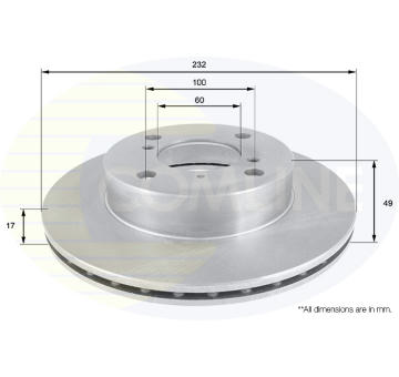 Brzdový kotúč COMLINE ADC0916V