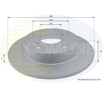 Brzdový kotúč COMLINE ADC0937