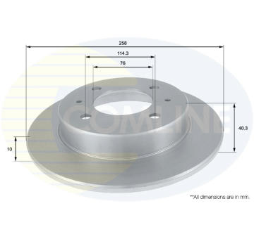 Brzdový kotúč COMLINE ADC1020