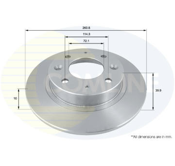 Brzdový kotúč COMLINE ADC1029