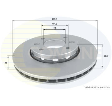 Brzdový kotúč COMLINE ADC1046V
