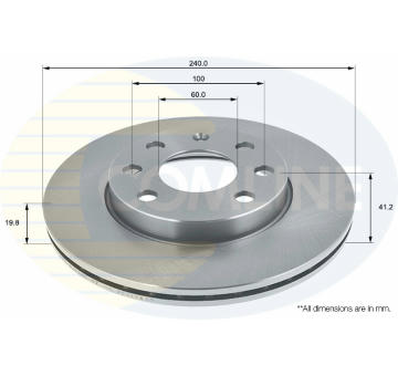 Brzdový kotúč COMLINE ADC1123V