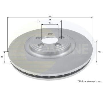 Brzdový kotúč COMLINE ADC1252V