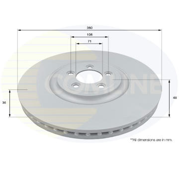 Brzdový kotúč COMLINE ADC1256V