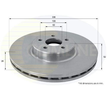Brzdový kotúč COMLINE ADC1265V