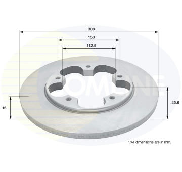 Brzdový kotúč COMLINE ADC1268
