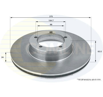 Brzdový kotúč COMLINE ADC1329V
