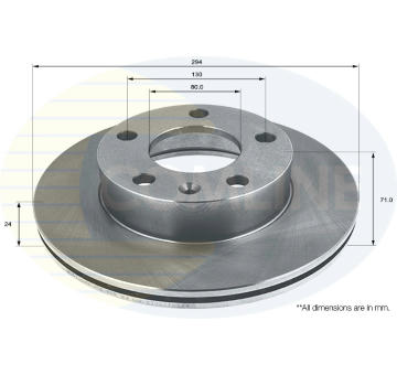 Brzdový kotúč COMLINE ADC1330V