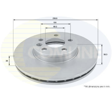 Brzdový kotúč COMLINE ADC1430V