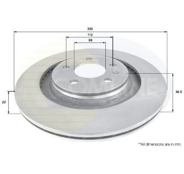 Brzdový kotúč COMLINE ADC1486V