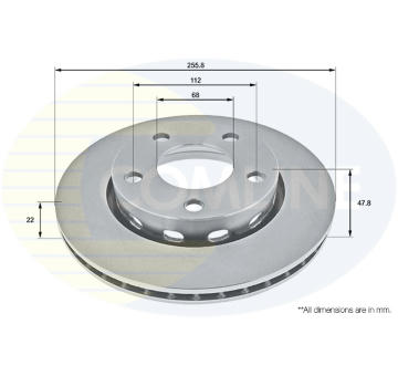 Brzdový kotúč COMLINE ADC1489V