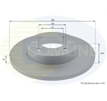 Brzdový kotúč COMLINE ADC1503