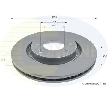 Brzdový kotúč COMLINE ADC1518V