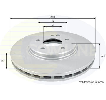 Brzdový kotúč COMLINE ADC1617V
