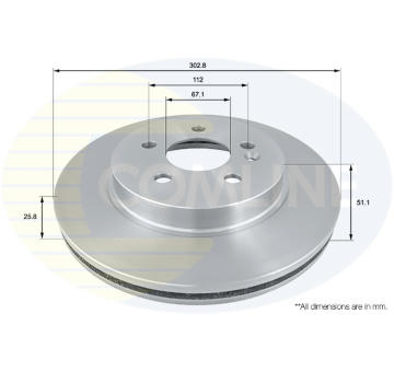 Brzdový kotúč COMLINE ADC1630V