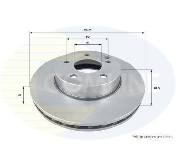 Brzdový kotúč COMLINE ADC1662V