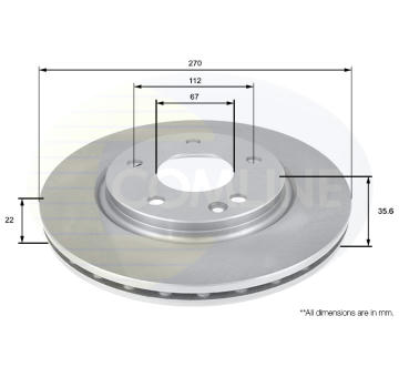 Brzdový kotúč COMLINE ADC1666V