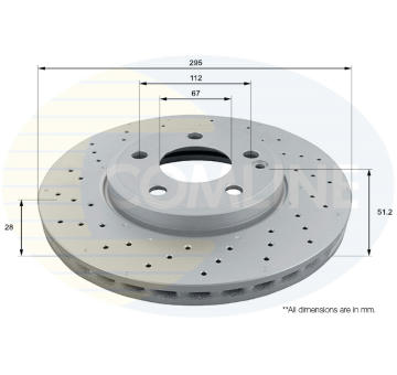 Brzdový kotúč COMLINE ADC1679V
