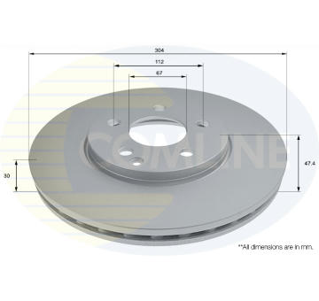 Brzdový kotúč COMLINE ADC1683V