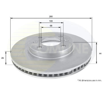 Brzdový kotúč COMLINE ADC1901V
