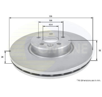 Brzdový kotúč COMLINE ADC1924V