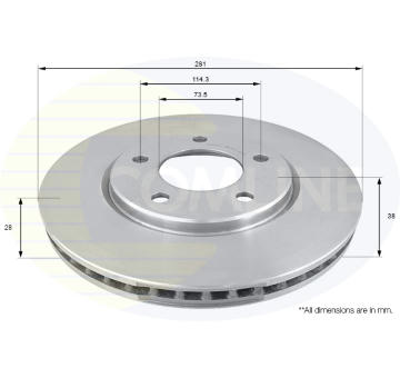 Brzdový kotúč COMLINE ADC2304V
