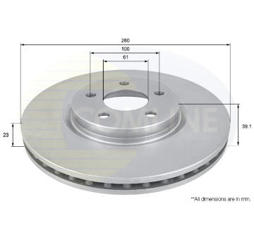 Brzdový kotúč COMLINE ADC2311V