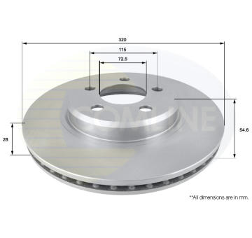 Brzdový kotúč COMLINE ADC2322V