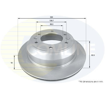 Brzdový kotúč COMLINE ADC2413V