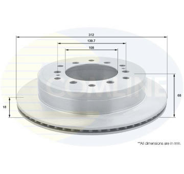 Brzdový kotúč COMLINE ADC2514V
