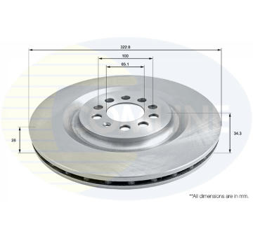 Brzdový kotúč COMLINE ADC2602V