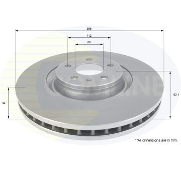 Brzdový kotúč COMLINE ADC2603V
