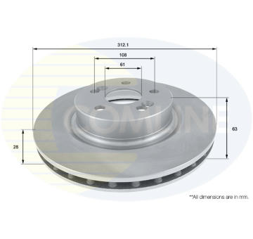 Brzdový kotúč COMLINE ADC2712V