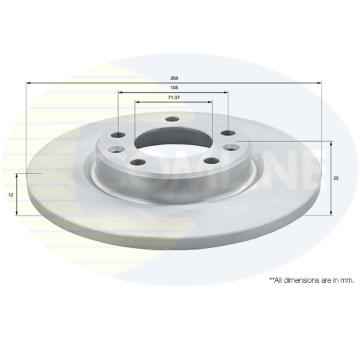 Brzdový kotúč COMLINE ADC2723